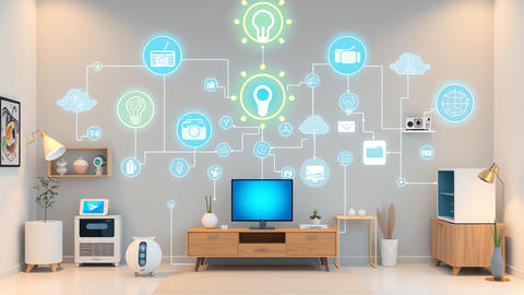 room full of IoT devices
