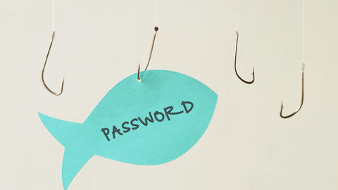 fish hooks and password written on paper