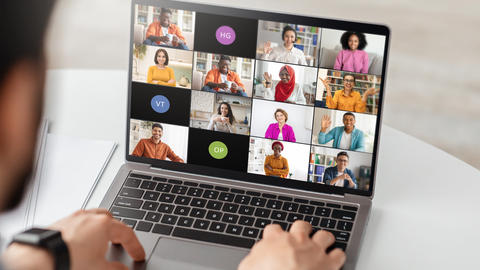 laptop screen displaying ms teams meeting