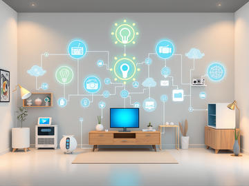 room full of IoT devices
