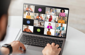 laptop screen displaying ms teams meeting