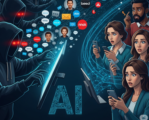 ai-generated people on devices