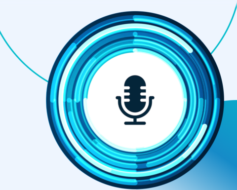 logo for SANS webinars a black microphone icon in a blue circle